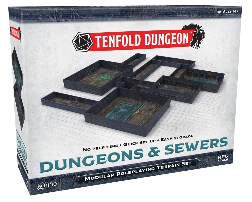 Tenfold Dungeon Terrain Set - Dungeons & Sewers image 0